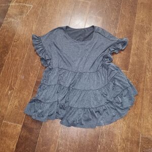Flowy Ruffle Tunic Top